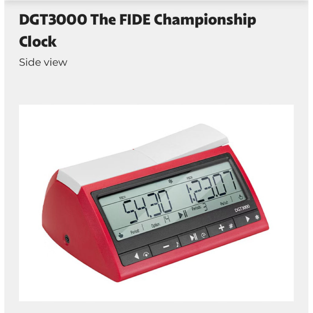 DGT 3000 THE FIDE CHAMPIONSHIP CLOCK
