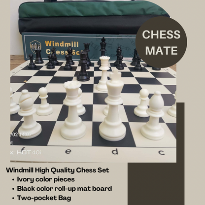 Windmill Tournament Club Weighted Chess set