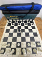 Windmill Staunton Emisario Design Chess set (chess pieces + roll-up mat board + Nylon tube bag)