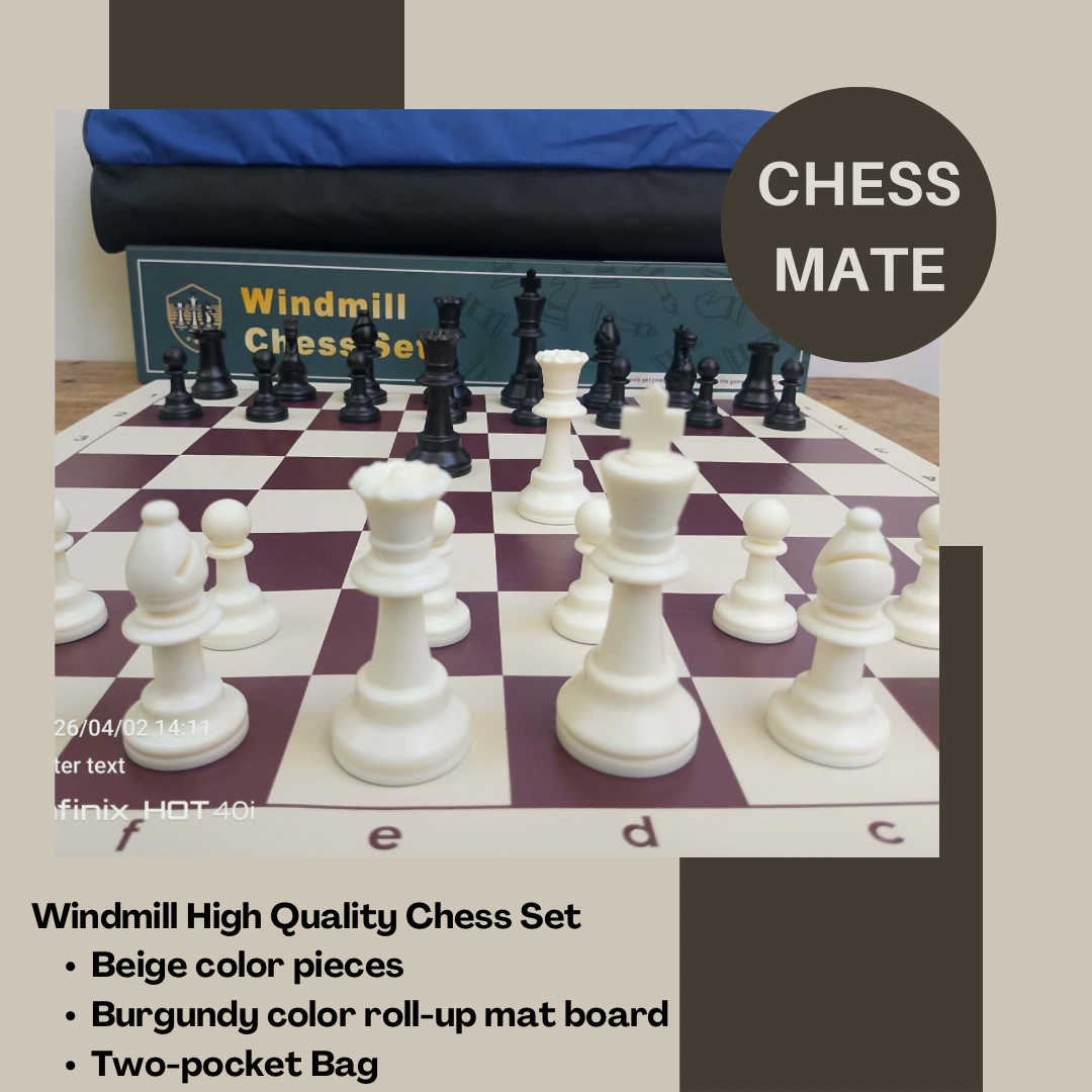 Windmill Tournament Club Weighted Chess set