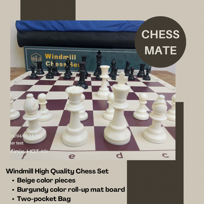 Windmill Tournament Club Weighted Chess set