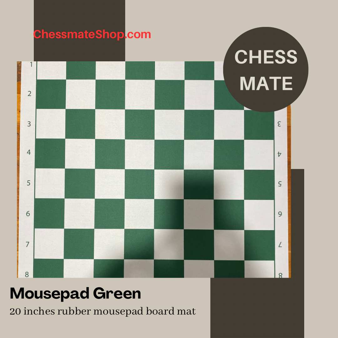 Wood Grain Rubber Mousepad Chess Board