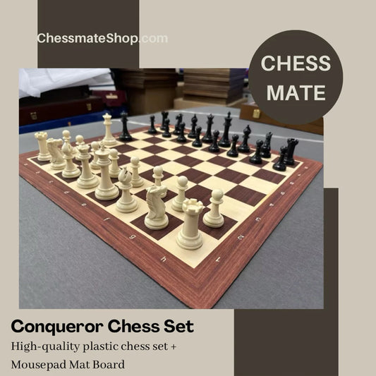 High Quality Conqueror Style Chess Pieces (weighted)