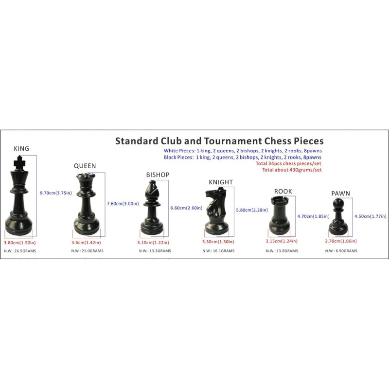 High Quality Chess Set with Digital Chess Clock