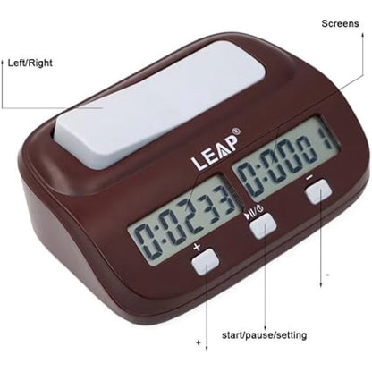 High Quality Chess Set with Digital Chess Clock
