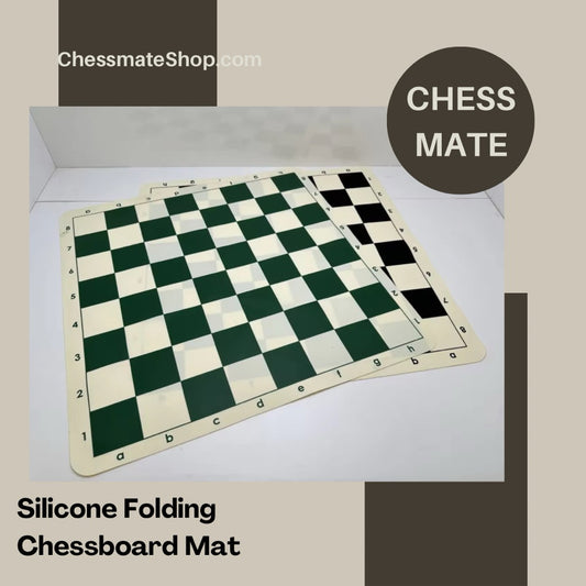 Chessmate • Green Silicone Folding Chessboard Mat