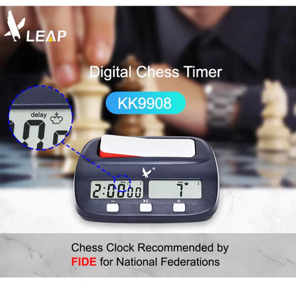 LEAP Digital Chess Timer / Clock (KK9908) - FIDE Approved