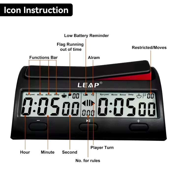 LEAP PQ9912 Digital Chess Clock
