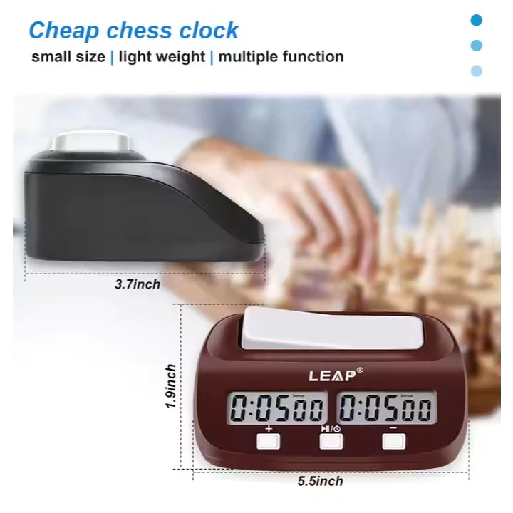 Leap Chess Clock with Bonus and Delay PQ9907s