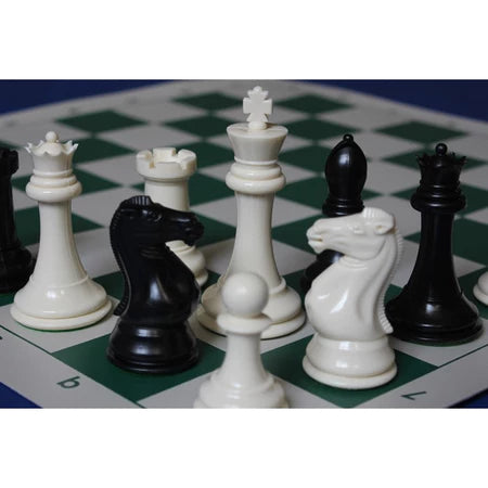 Staunton heavy chess set (pieces + mousepad board)