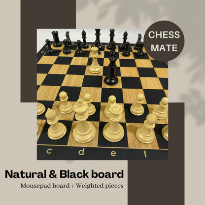 Staunton Premium chess set (pieces + mousepad board)