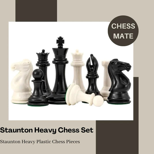 Staunton heavy chess set (pieces only)