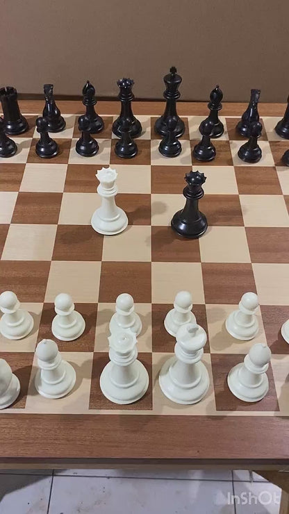 Staunton Premium chess set (Leap Wooden Chessboard + Triple-weighted Chess pieces)